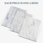 Koville African Natural Marble Cutting Board for Kitchen Pastry Bread, 12" x 8" Genuine Marble Cheese Board Stone Tray for Counter, Bathroom Perfume Tray Jewelry Candle Plate (Namib Fantasy)