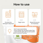 Grab Green Automatic Dishwashing Detergent Pods, 132 Count, Tangerine Lemongrass Scent, Plant and Mineral Based, Superior Cleaning, Powerful Grease Removal, Brilliant Shine