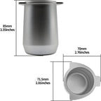 Portafilter Dosing Cup Espresso Coffee Accessrioes Compatible with 54mm Breville Portafilter and All 54mm Size Matte Silver