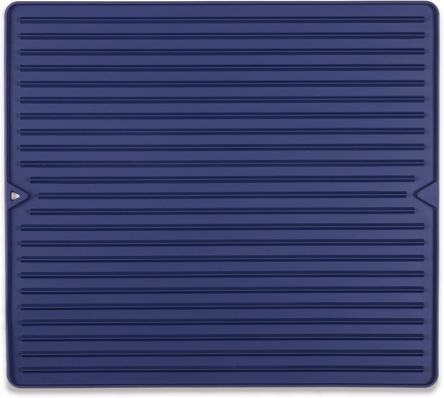 Dish Drying Mat, 16" x 18" Silicone Drying Mat for Kitchen Counter, Large & Thicker Silicone Dish Drying Pad with Raised Edges for Countertop, Multi-Purpose & Heat Resistant