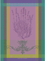 Garnier Thiebaut Lavande Mauve (Purple Lavender) French Kitchen Towel 22"x30", Cotton, Jacquard
