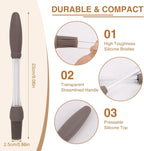 8 Pcs Silicone Brush Cooking Set, Heat Pastry Basting Brush for Home Outdoor Use Cooking BBQ Barbecue Baking