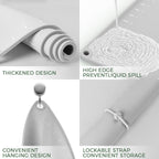 Silicone Baking Mat 28" x 20", Extra Thick Dough Rolling Mat with Measurements and Edge Heightening, Non-stick Food Grade Silicone Pastry Mat for for Pastry, Bread, Cookies, Pizza, Fondant, Pasta