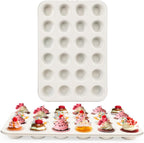 2-Pack 24-cup Beige Miffin Pan, Non-Stick Cupcake Muffin Tin, Ceramic Coating Safe Baking Cupcake Pan