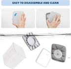 JIMALL Pop Top Food Storage Containers, Stackable Food Containers with Lids Airtight, Leak-proof Containers for Cereal Flour & Sugar, 4 Piece Set-3.5Qt,2.9Qt,2.1Qt,1.3Qt