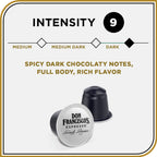 Don Francisco's Clasico Espresso Pods: 40 Recyclable Aluminum Capsules, Intensity 9 Dark Roast, Compatible with Nespresso Original Line Machines - Bold Cuban-Style with Spicy Chocolate Notes