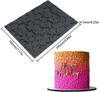 mostsom Silicone Lace Cake Mold Flower Impression Mat for Baking, Non-Stick Flexible Silicone Decorating Mat for Cakes, Cookies, Pastry, Chocolate, Fondant - Dishwasher Safe (E_ Flower)