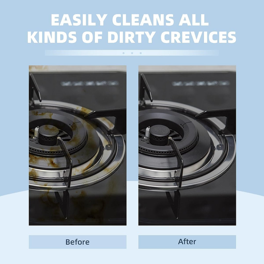 3Pcs Hard Bristle Crevice Cleaning Brush, Scrub Brush, Kitchen Sink Cleaning Brush, Grout Brush, Corner Brush Cleaning Tools for Toilet, Bathroom, Gap, Home, Household, Window (3, Grey)