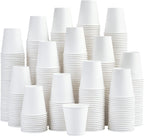 LITOPAK 480 Pack 5 oz Disposable Paper Cups, Disposable Mouthwash Cups, Small Disposable Cups, Mini Paper Cups for Parties, Picnics, Barbecues, Travel and Events