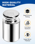 UCEC Calibration Weights for Digital Scale, 500g Gram Weights, Precision Stainless Steel Balance Scale Calibration Weight for Lab Educational Science