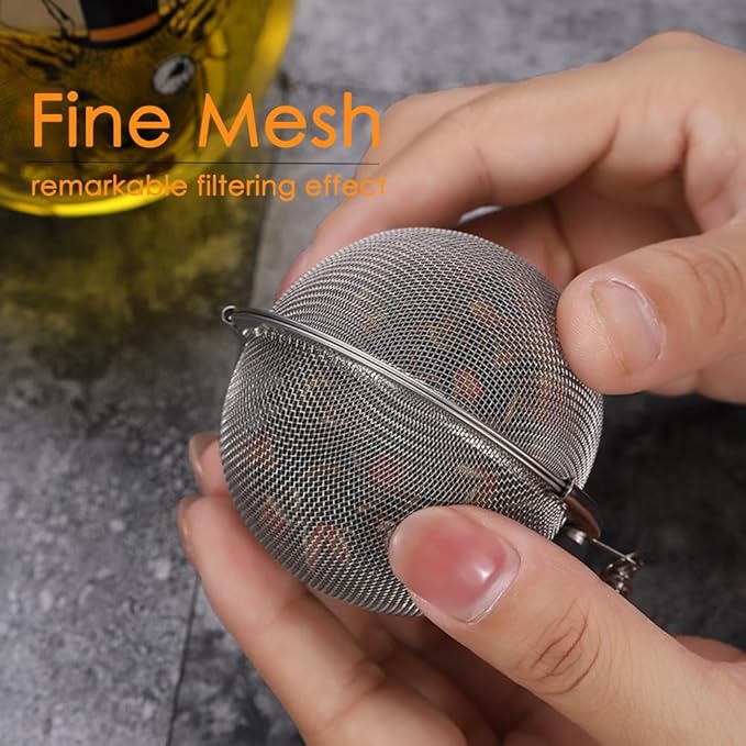 Tea Infusers for Loose Tea 3 Sets Tea Infuser Loose Leaf Tea Steeper Tea Stainless Steel Ball Mesh Tea Strainer Filters with Crtstal Pendant (Metal Owl)