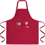 Tosewever Art Aprons for Women Painting Pottery Baking, Mens Buckle Straps Kitchen Apron with Pockets for Chef Cooking