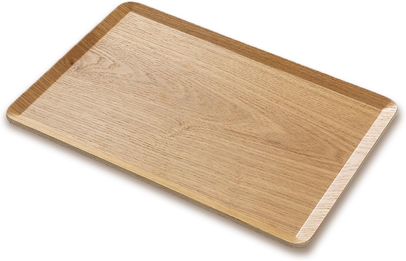 Wooden Trays for Eating, Decorative Serving Trays - 8 x 11 Inch, Brown