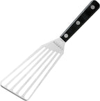 Lamson 3' x 6" Chef's Slotted Turner with Walnut/POM Handle - Right-Hand (Black)