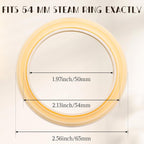 2PCS 54mm Silicone Steam Ring for Breville Espresso Machine, Espresso Machine Accessories for Breville 878/870/860/840/810/500/450 and Sage 500/870/875/880/810/878 Grouphead Gasket Replacement Part