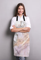 Pink Marble texture Apron for Women and Men, Adjustable Kitchen Chef Apron for Cooking Baking - Cute Birthday, Anniversary, Mother's Day Apron Presents for Mom Wife Girlfriend Aunt Grandma