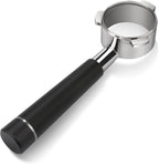 54mm Bottomless Portafilter for Breville Barista Express, BES870XL, BES870BSXL, BES878BSS, BES880BSS and More Breville Espresso Machine (Aluminum Alloy Handle-Black)