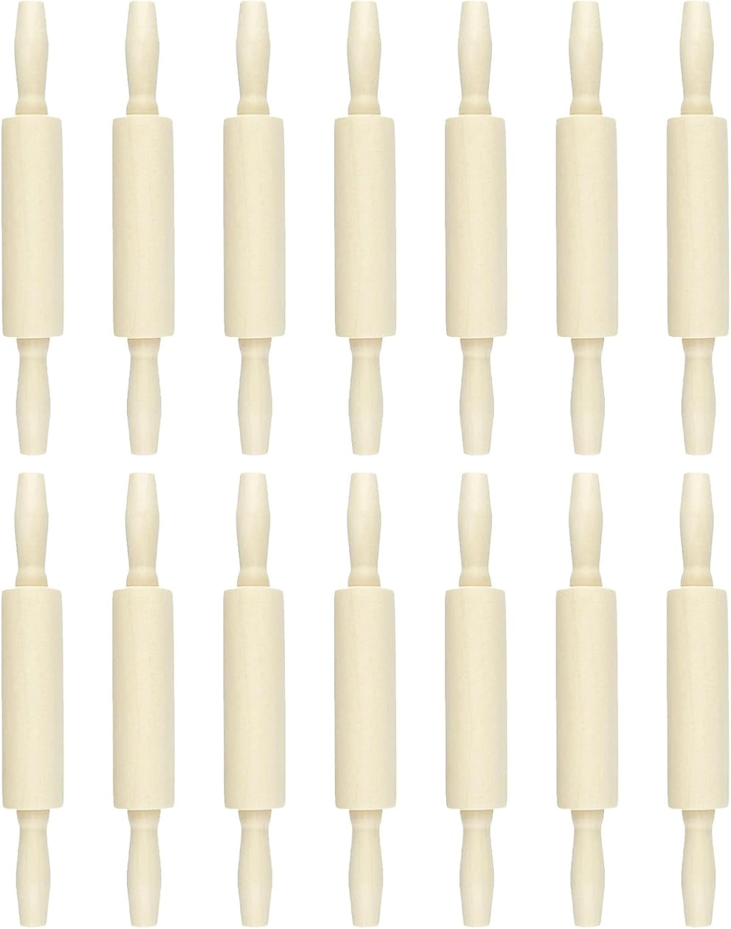 14 Pack Wood Small Rolling Pin for Kids, 7.9 Inch Kids Rolling Pin for Home Kitchen (14)