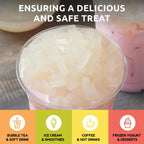 Fanale Coconut Jelly Topping nata de coco for Bubble Tea 400 g | Coconut Flavor Jelly | for Boba Tea, Smoothies, Slushes, Desserts 400g