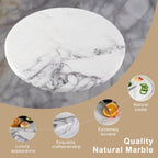 Koville Milas Lilac Marble Cutting Board for Kitchen, 16" Large Marble Cheese Serving Board for Baking, Charcuterie, Pastry, Trivet, Non-Stick Heat Resistant Stone Cutting Boards for Kitchen Counter