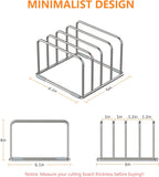 Cutting Board Holder Stand, Chopping Board Storage Rack, Cutting Board Organizer, 304 Stainless Steel Chopping Board Holder, Cookie Sheets Organizer 1.0+1.2 Inch Width Slots (2 PCS)