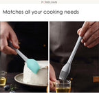 Mini Silicone Spatula Set of 5 - Heat Resistant & Nonstick Rubber Spatulas - Dishwasher Safe Kitchen Utensils for Cooking, Baking, Mixing