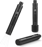 MEION Retractable WDT Espresso Distribution Tool Espresso Stirrer Tools, 0.35mm 6 Needles Coffee Distributor with Extra 6 Replaceable Needles, Espresso Machine Accessories for Barista (Black, V2)