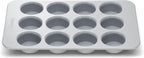 Caraway Non-Stick Ceramic 12-Cup Muffin Pan - Naturally Slick Ceramic Coating - Non-Toxic, PTFE & PFOA Free - Perfect for Cupcakes, Muffins, and More - Gray
