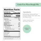 Stellar Eats Grain-Free Pizza Dough Baking Mix | Gluten-Free, Dairy-Free, Plant-Based, Paleo-Friendly | No Added Sugar | Almond Flour-Based | Non-GMO Project Verified, Kosher | 9.5 oz | 2 Pack