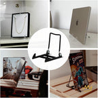 KINGDOM SOLUTIONS MADE IN USA 2-Pack Adjustable Acrylic Easels - Plate Stand - Sturdy Book Stand for Art, Pictures, Plates, Frames - Unique on the Market