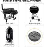 3 Pack Meat Thermometer Probe Grommet for Grill, Replacement for Weber 85037 Smokey Mountain Cookers Accessories, and Other Grills DIY Probes Port