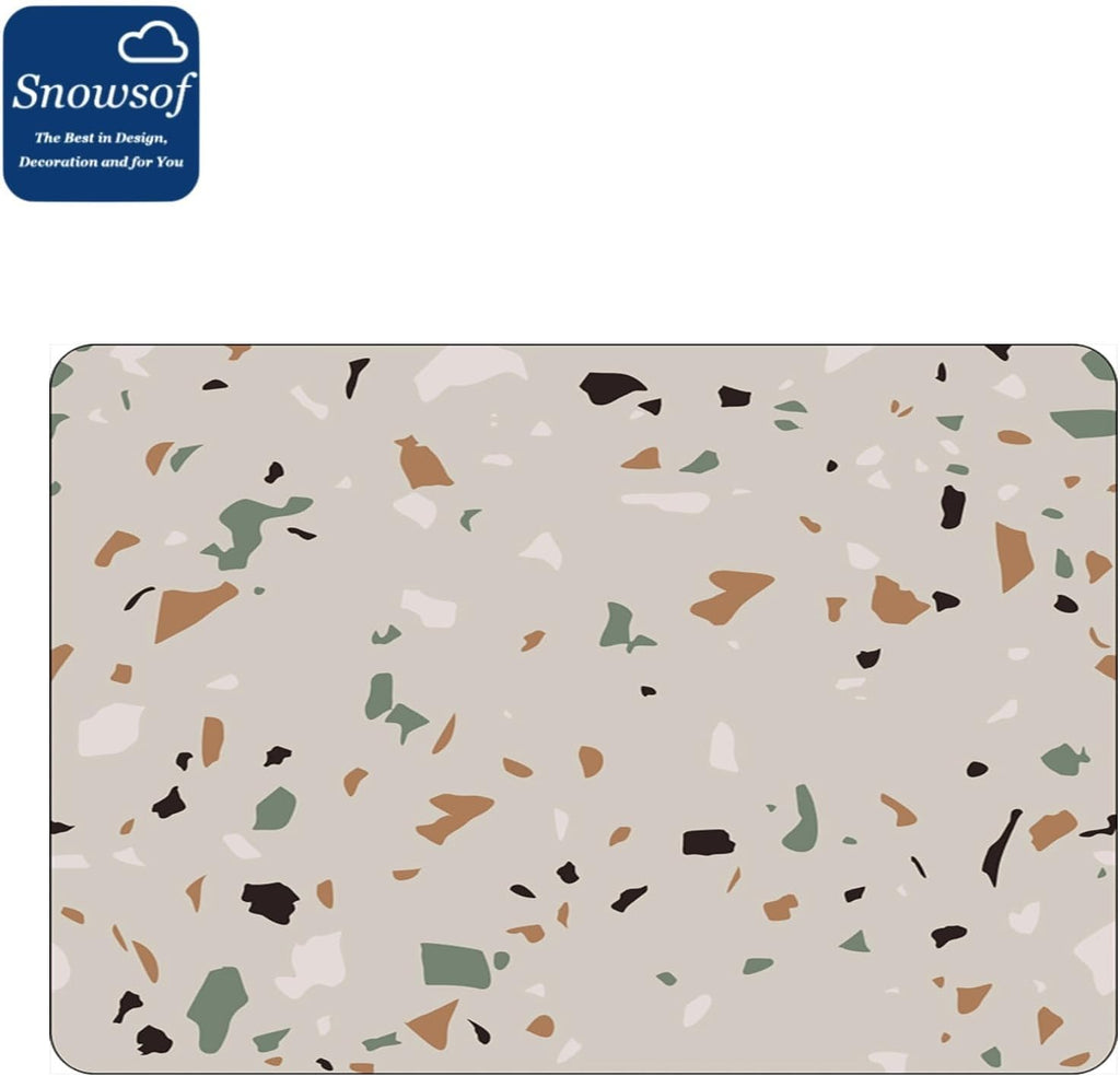 Dish Drying Mat - Absorbent Countertop Mat for Coffee Maker, Expresso Machine, Kitchen Use (05,16''×20'')