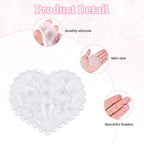 10 Pcs Polymer Clay Molds, Polymer Clay Cutters Molds for Crafts Air Dry Earrings Tools, Jewelry Mini Silicone Resin Flower Molds, Epoxy Polymer Clay Earring Cutters Shapes Making Kit Extruder