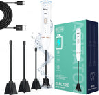 Upgraded Resin Mixer, Handheld Rechargeable Mixer with Minimizing Bubbles,Epoxy Resin Mixer for Resin, Silicone Mixing, Resin Molds, DIY Crafts (Included 4 pcs Paddles) (White)