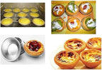 Weilan 25 Pcs Mini Tiny Pie Muffin Cupcake Pans Tin Egg Tart Mold Bakeware -NonStick Puto Cup