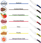 Mercer Culinary Millennia Perforated Turner/Spatula, 8 Inch x 3 Inch Blade, Purple Handle