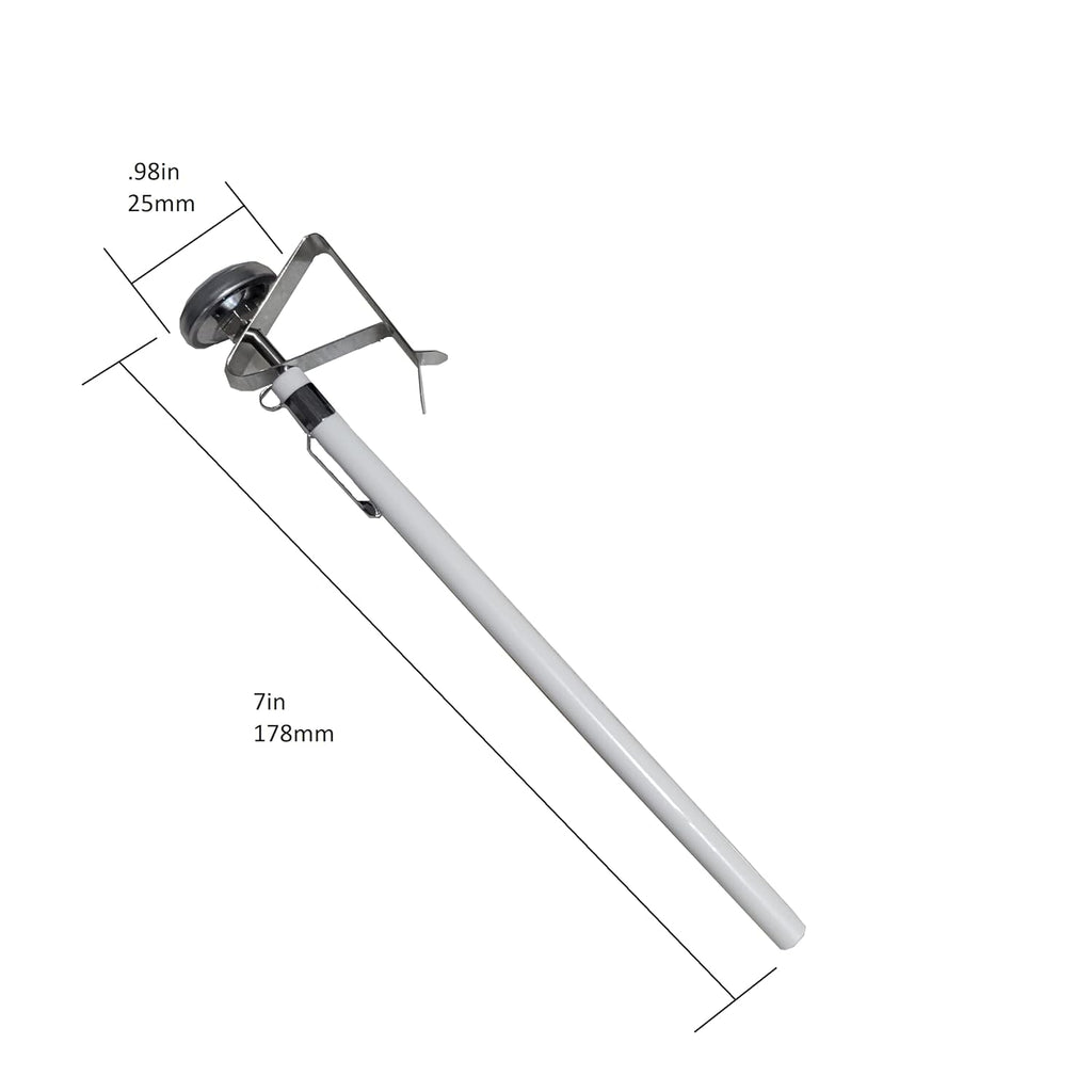 Rattleware Thermometer, Genuine Milk Frothing Thermometer and Barista Thermometer, Fast Readout and Clear Temperature Targets / 7" Probe, 1" Dial