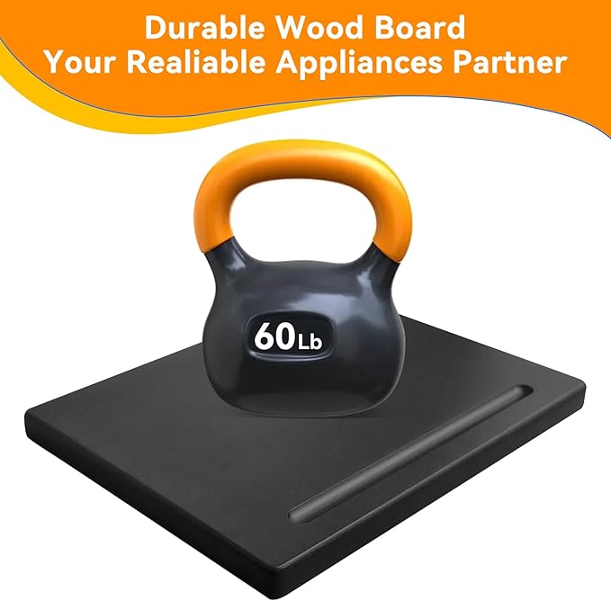 Wood Appliance Sliders with 360' Wheels, Sliding Tray for Coffee Maker & Heavy Kitchen Appliances,Countertop Appliance slider for Kitchen Appliance, Premium Wood Rolling Tray,No Assemble(Deep-Large)