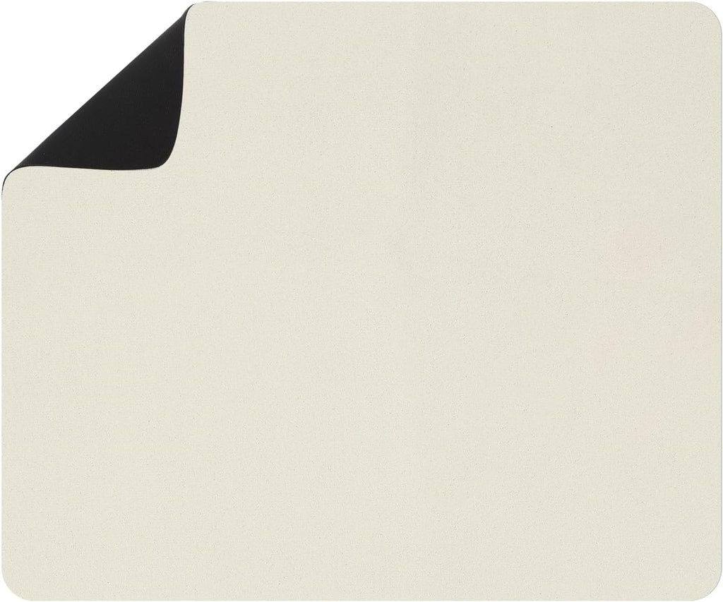 uxcell Silicone Mats for Kitchen Counter, 15.7" x 11.8" Non-Slip Countertop Protector Mat Heat Resistant Coffee Mat Waterproof Table Placemat, Beige