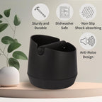 Knock Box 6 Inch Espresso Knock Box Shock-Absorbent Knock Box Espresso with Removable Knock Bar and Non-Slip Base Espresso Machine Accessories for Home/Office