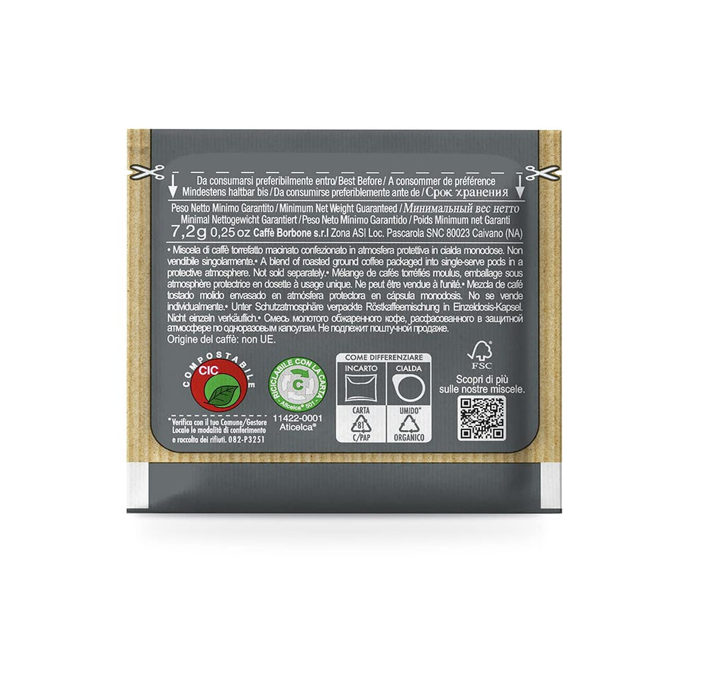 Caffe Borbone ESE Coffee Pods - Miscela Nera (Black) - 150 Count