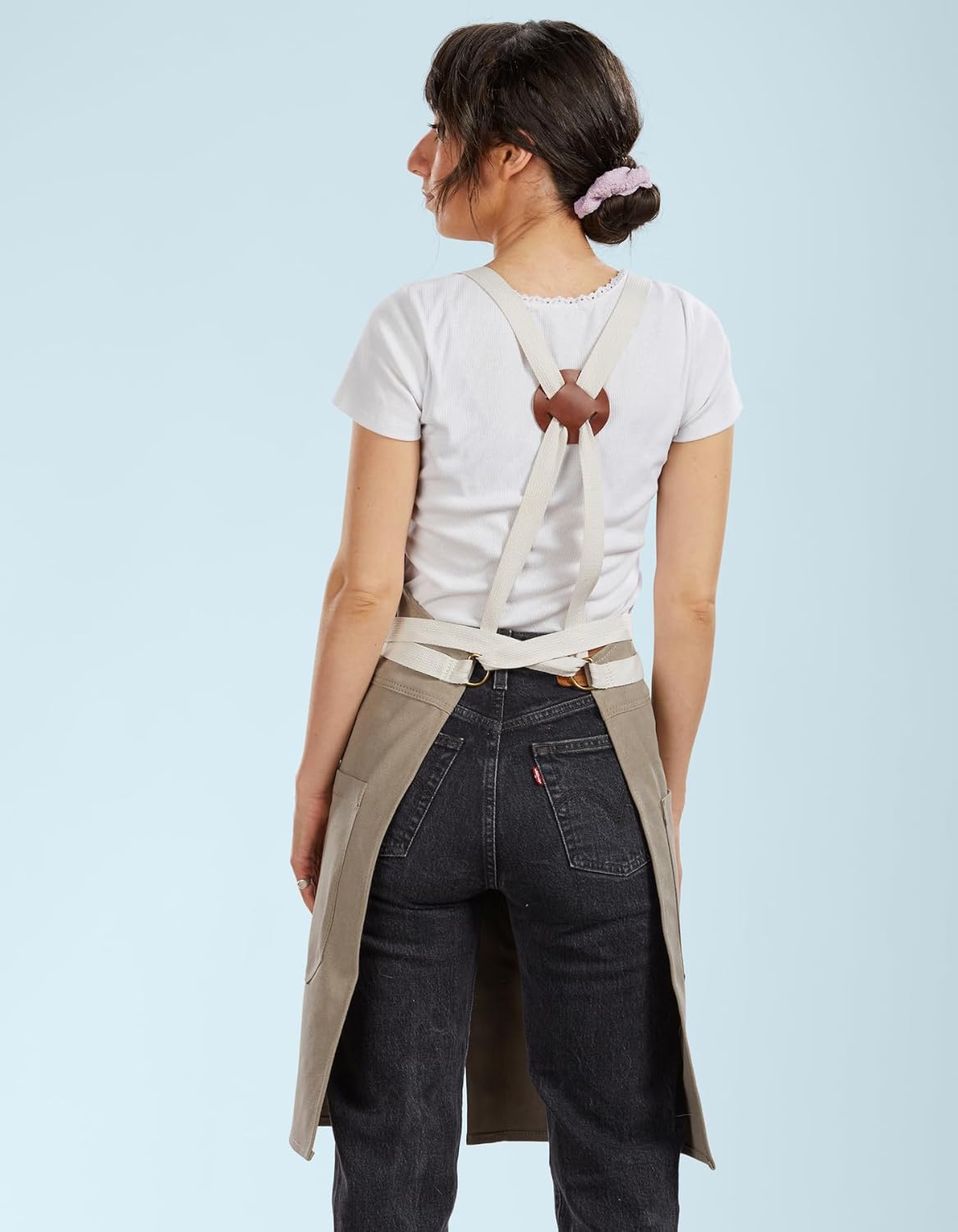 Caldo Split Leg Apron (Grey)