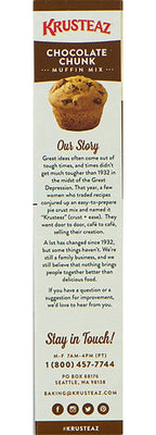 Krusteaz Chocolate Chunk Muffin Mix - No Artificial Flavors/Preservatives - 18.25 OZ Box (Pack of 6)