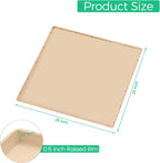 TRZZ Silicone Waterproof Under Sink Mat 28" x 22", Drip Tray and Cabinet Liner for Kitchen and Bathroom, Prevents Water Damage and Organizes Cabinets (Beige)