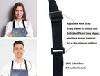 Apron for Women and Men, Oil Painting Galaxy Cat Adjustable Kitchen Chef Apron for Cooking Baking - Cute Birthday, Anniversary, Mother's Day Apron Gifts for Mom Wife Girlfriend Aunt Grandma