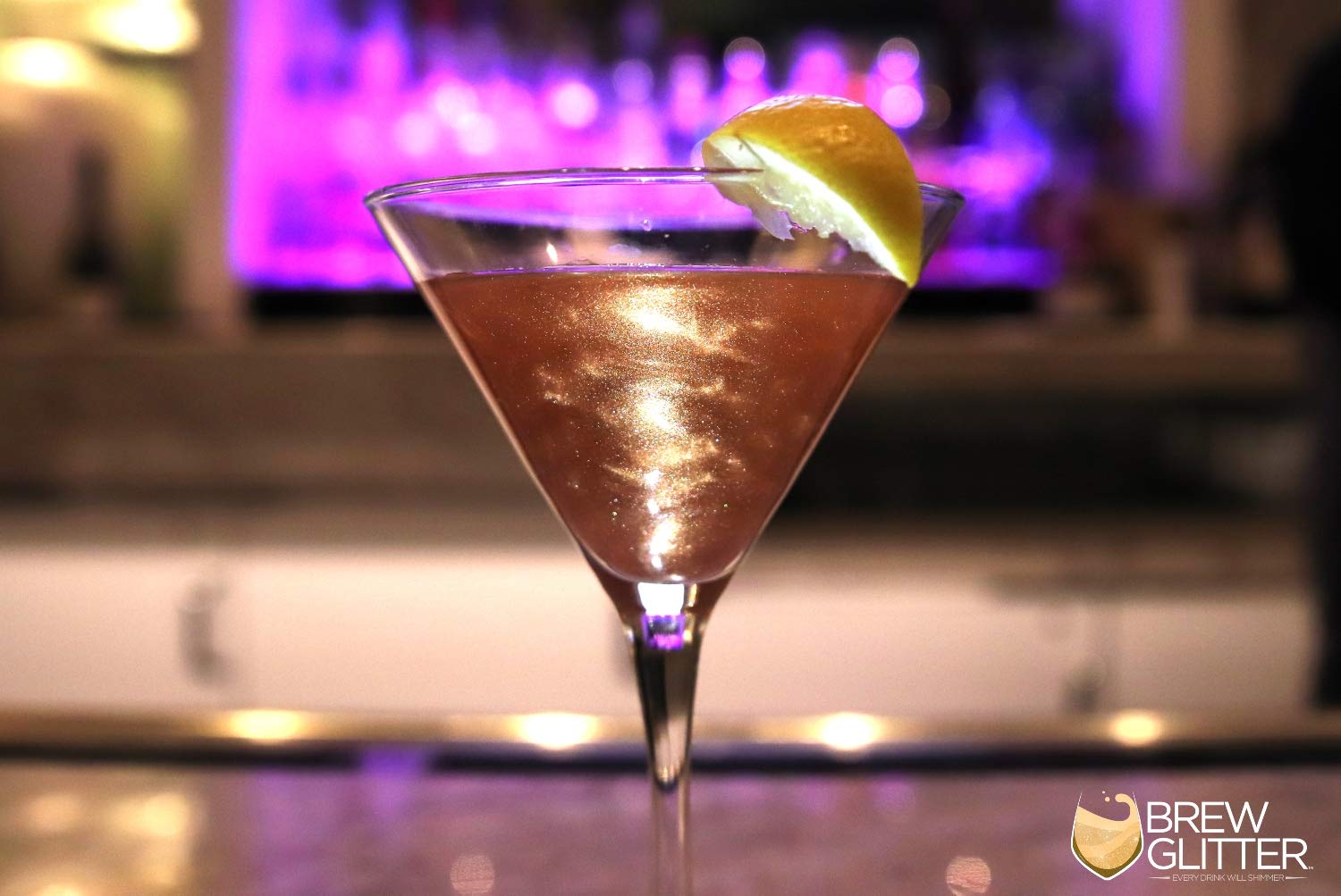 Rose Gold Brew Glitter Edible Glitter for Drinks, Cocktails, Beer, Garnish Glitter & Beverages | Kosher & Halal Certified | 100% Edible & Food Grade | Vegan, Gluten, Nut Free (50g, Rose Gold)