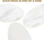 Koville African Natural Marble Rolling Pin, Non-Stick Polished Dough Roller, Pasta, Dumpling, Fondant, Pie Crust, Bread, Pizza Dough, Kitchen Baking Pastry Tools with Mat/Scraper（Namib Fantasy）