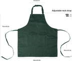 Kitchen Bib Apron for Women Men with Pockets Chef Art Aprons for Cooking Painting Pottery Ceramics
