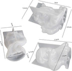 3 Pack Sleep Beauty Candle Mold - Resin Casting Silicone Molds for Home Decor & Candle Making Wave Spiral Mold