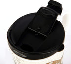 Topadorn 17 OZ Ceramic Coffee Mug Travel Cup with Lid and Gift Box, Red Flower and Butterfly